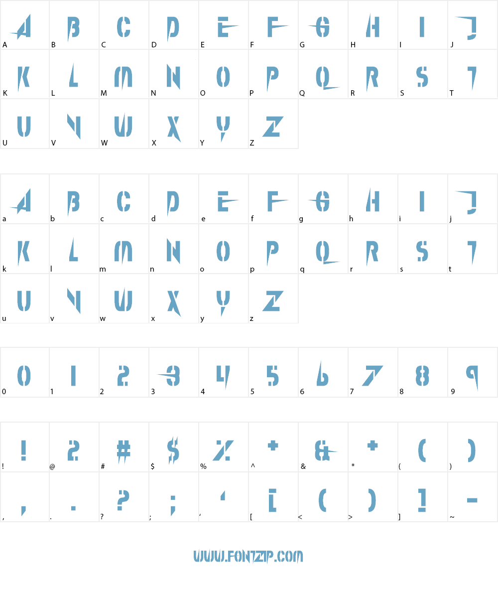 Splinter Wonderland Font Character